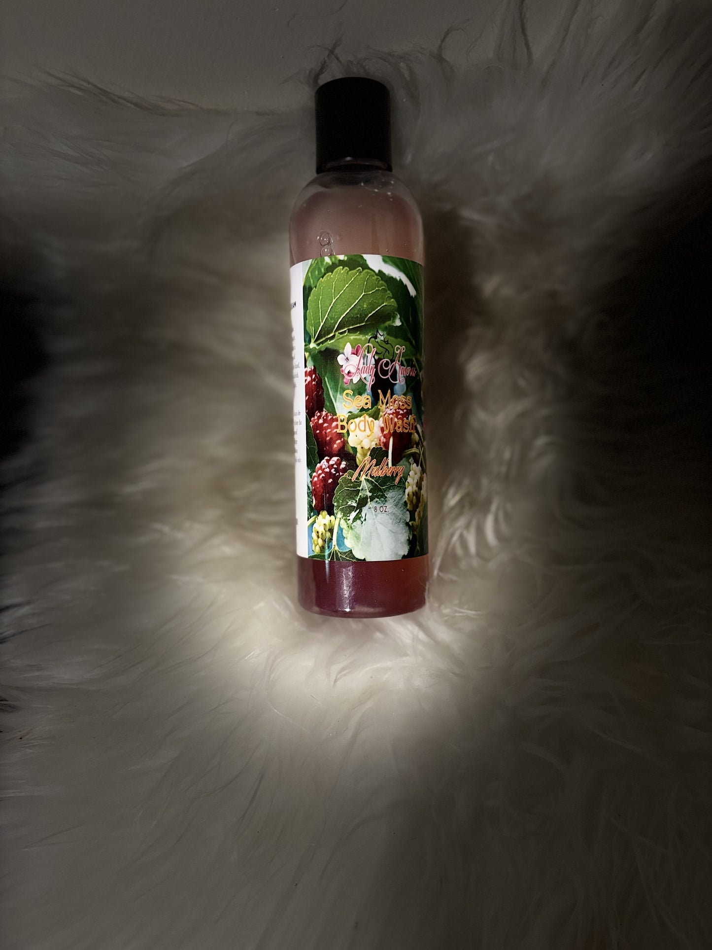Mulberry sea moss infused body wash