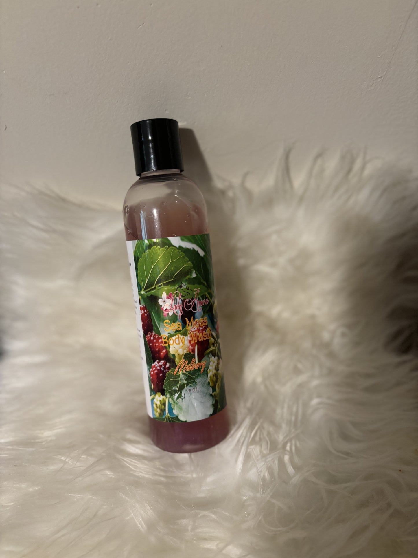 Mulberry sea moss infused body wash