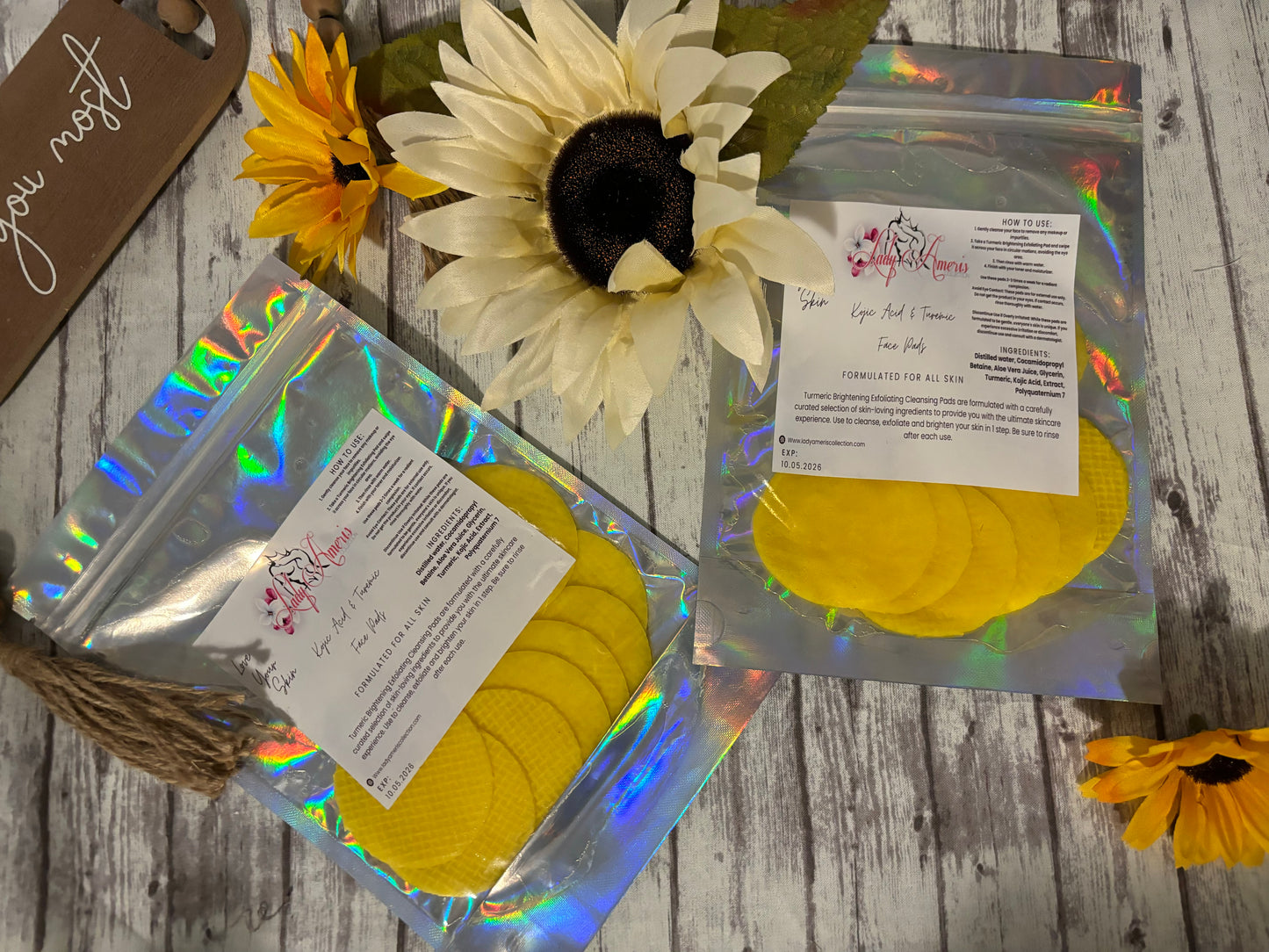 Kojic Acid & Turmeric Face Pads