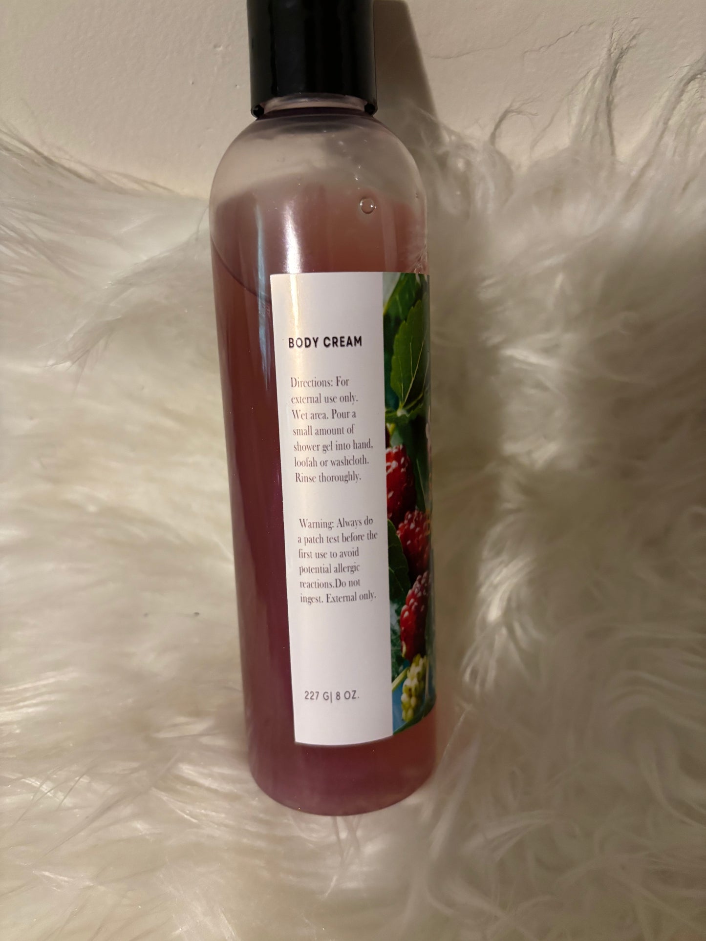 Mulberry sea moss infused body wash