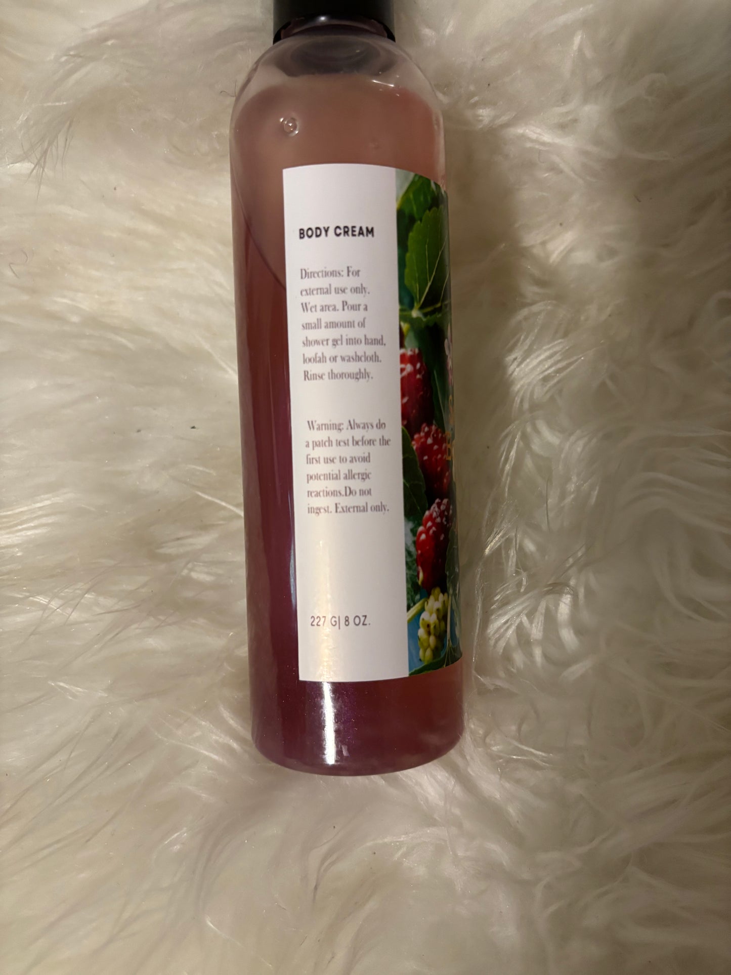 Mulberry sea moss infused body wash