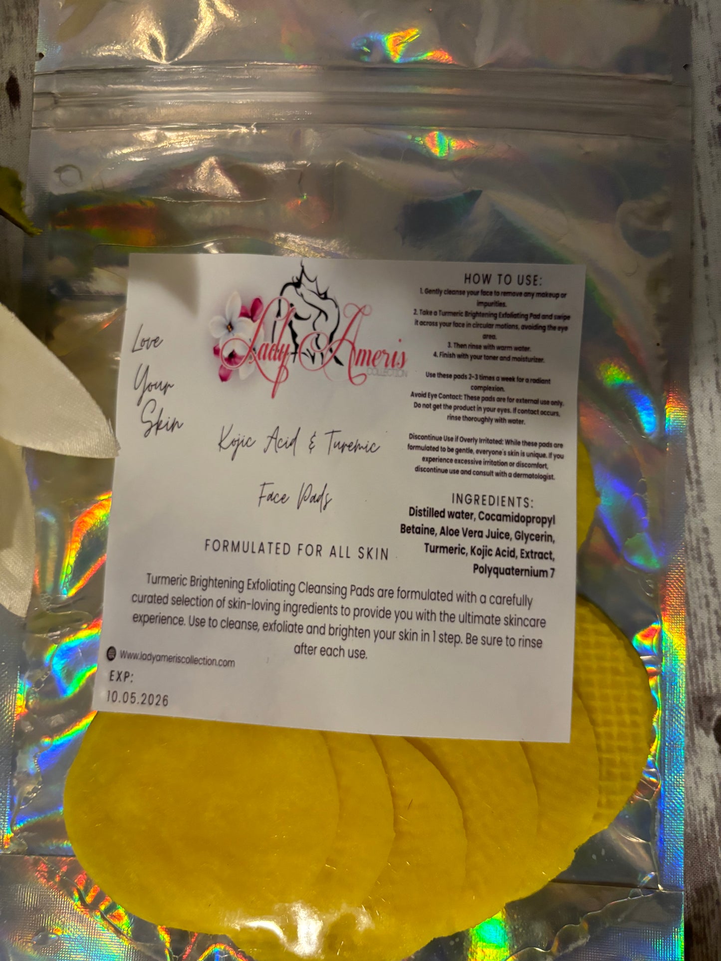 Kojic Acid & Turmeric Face Pads